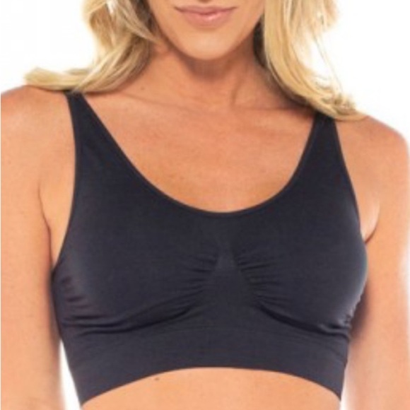 Rhonda Shear Black Seamless Comfort Bra - Picture 1 of 5